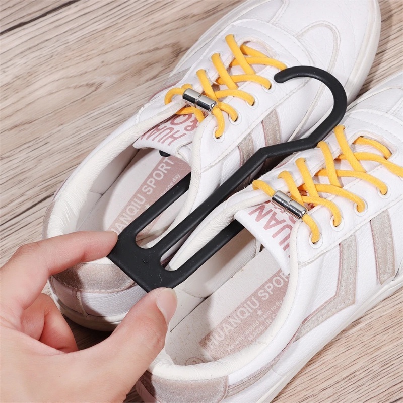 Multifungsi Windproof Plastik Double Hooks Shoes Hanger Kreatif Anti-drop Sandal Rak Pengering Syal Dasi Kait Rumah Organizer