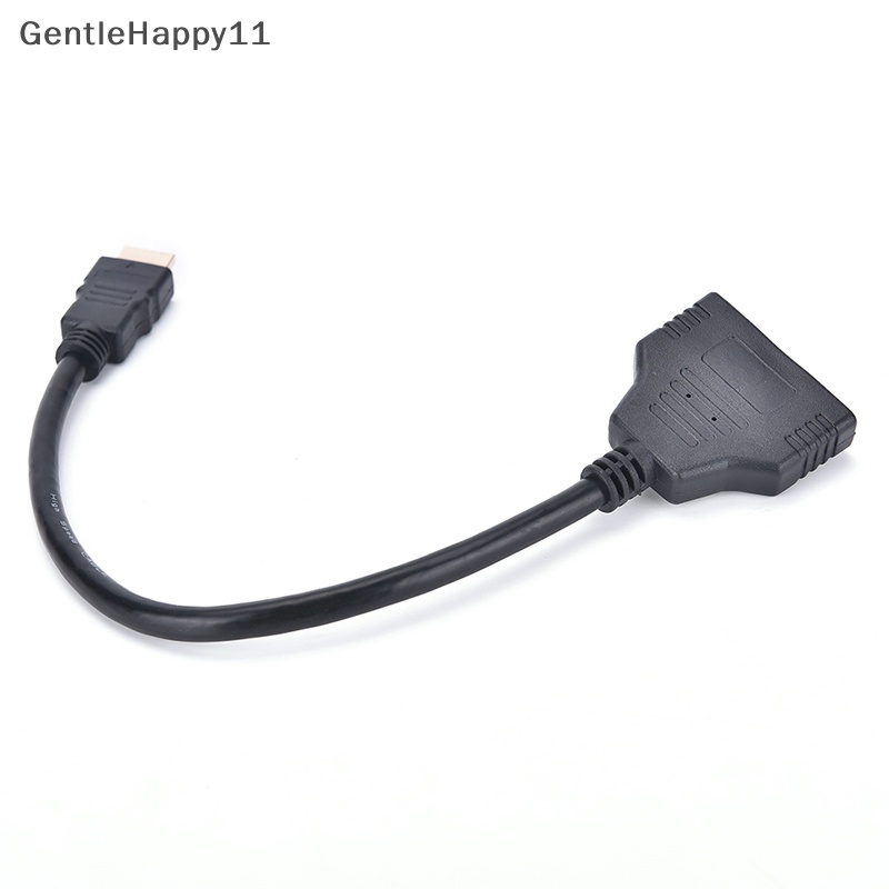 Gentlehappy 1080P HDMI Port Male to 2female 1in2 Out Splitter Kabel Adapter Converter id