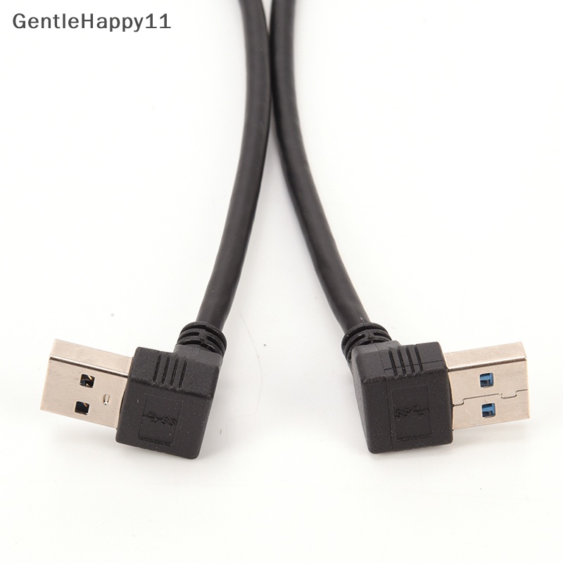 Gentlehappy USB 3.0 Angle 90derajat Kabel Ekstensi Male to Female Adapter Cord Data Kabel Ekstensi USB 3.0 Angle 90derajat Male to Female Adapter Cord Data Usb 3.0 Sudut 90deg