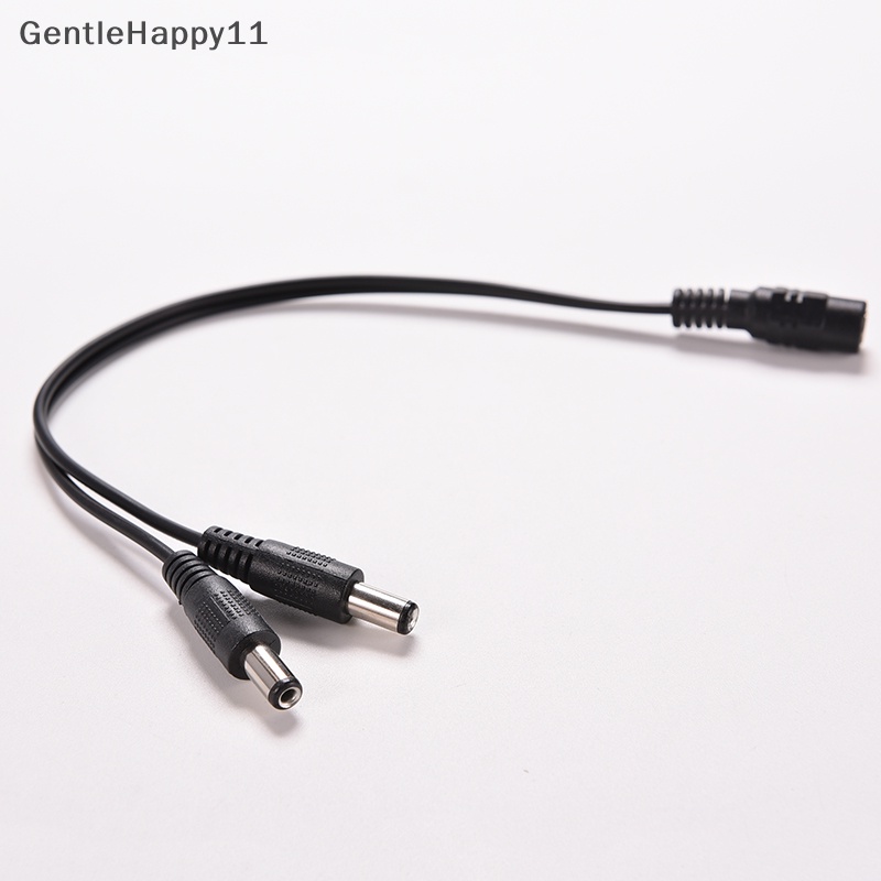 Gentlehappy 5.5 x 2.1mm Kamera CCTV 1female to 2 Male Adaptor Kabel Power Splitter DC 12V id