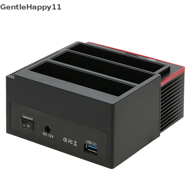 Gentlehappy External Triple SATA IDE HDD Docking Station Hardisk 2.5 ''/ 3.5'' Card Reader id