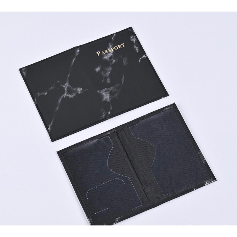 Sampul Paspor Elegan dengan Bahan Kulit PU Motif Mamer