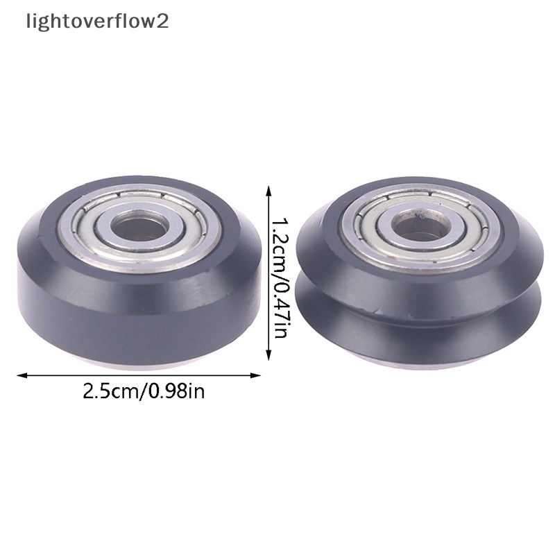 [lightoverflow2] 5pcs Roda Plastik Idler Pulley Gear Roda Bulat Pasif Untuk Ender3Cr10 CR-10S [ID]