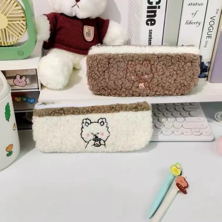 

Tepak Pensil KOREAN CURLY BEAR / Pencil Case Kotak Wadah Bolpen Lucu Cute Sekolah Estetik Aesthetic 2