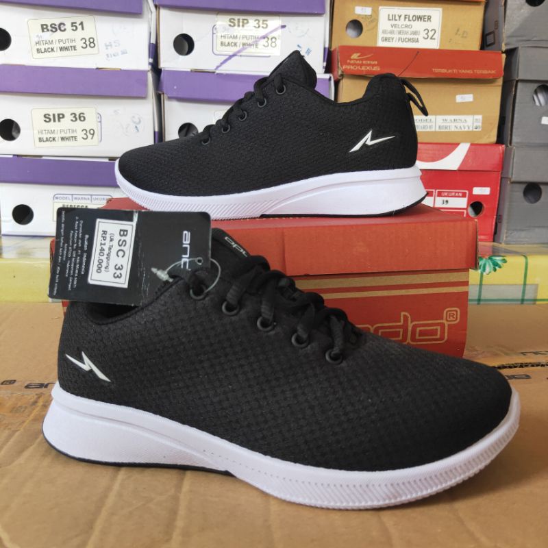 sepatu anak laki-laki perempuan sepatu sekolah anak terbaru sepatu ando BSC 33 ORI