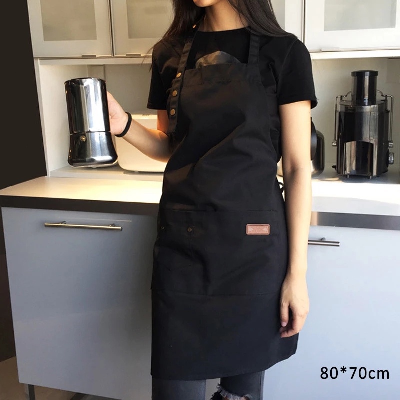 Apron Waterproof Celemek Masak Dapur Pria Wanita Chef Pelayan Cafe waiter Original Handmade