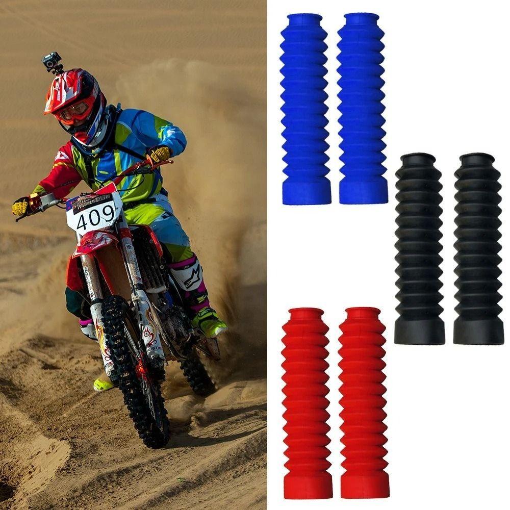 Lanfy Front Fork Covers 2pcs Aksesoris Motor Pelindung Shock Penutup Debu Motocross Motor Pelindung Garpu Depan