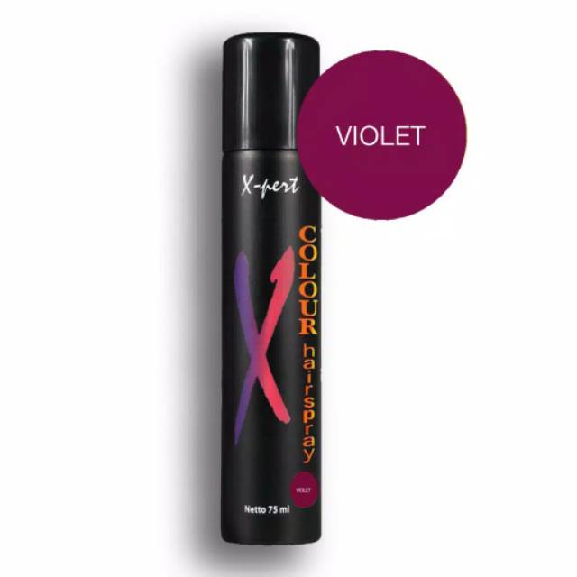 X - Pert Hair Spray Color Non Permanen / Xpert colour Pewarna Rambut 75ml / semir temporer