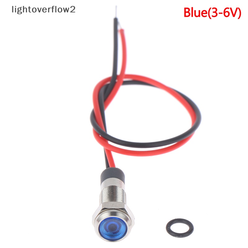 [lightoverflow2] P67 Lampu Indikator Peringatan Logam led 6mm Anti Air 3v 5v 6v 12v 24v 220v [ID]