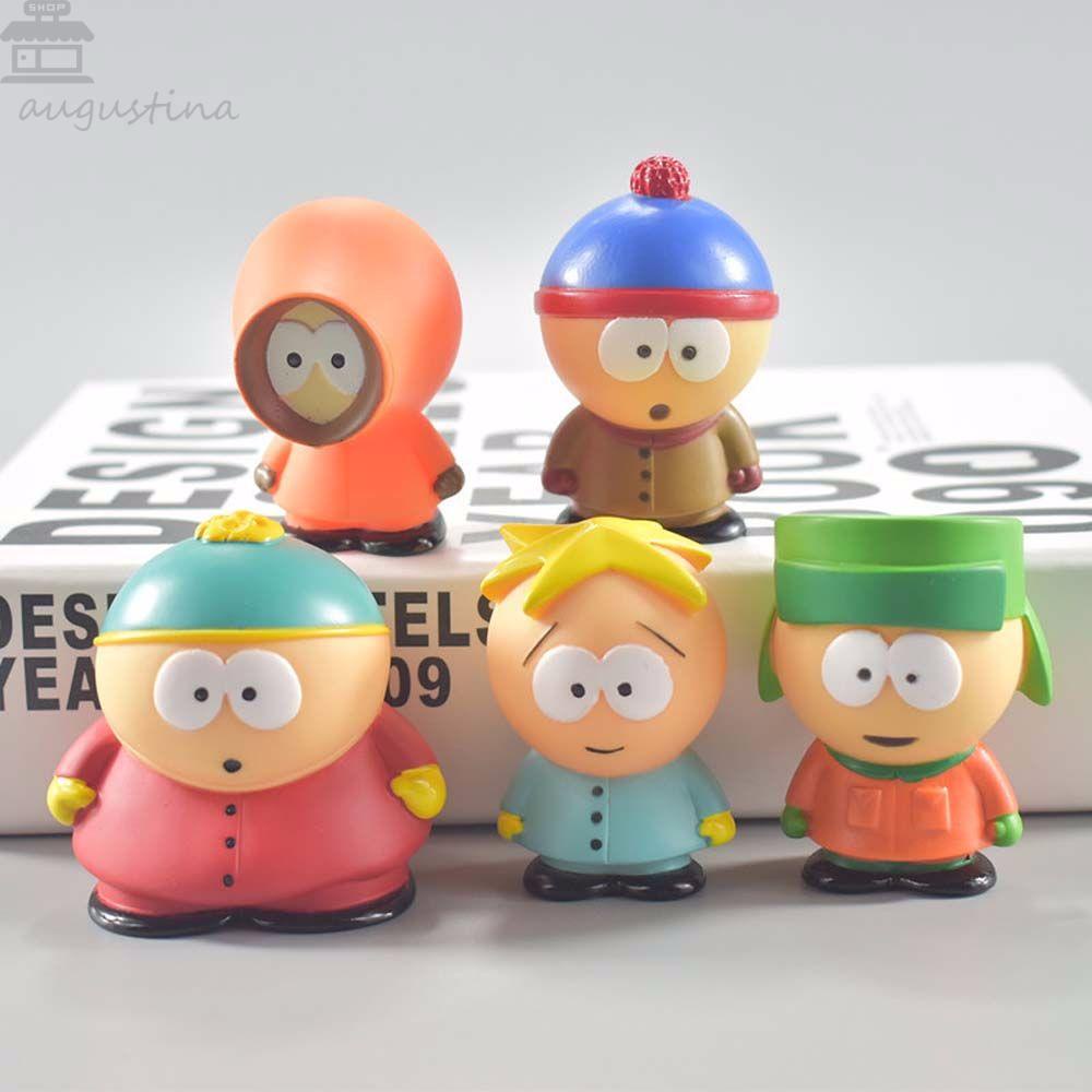 Patung Agustina The South Park Kartun PVC Southern Park Collection Model Kyle Stan Kenny Figure Mainan