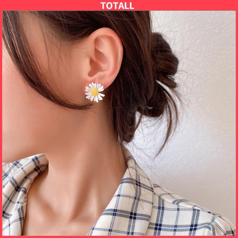 COD 1 pasang anting daisy minimalis Korea-Totall