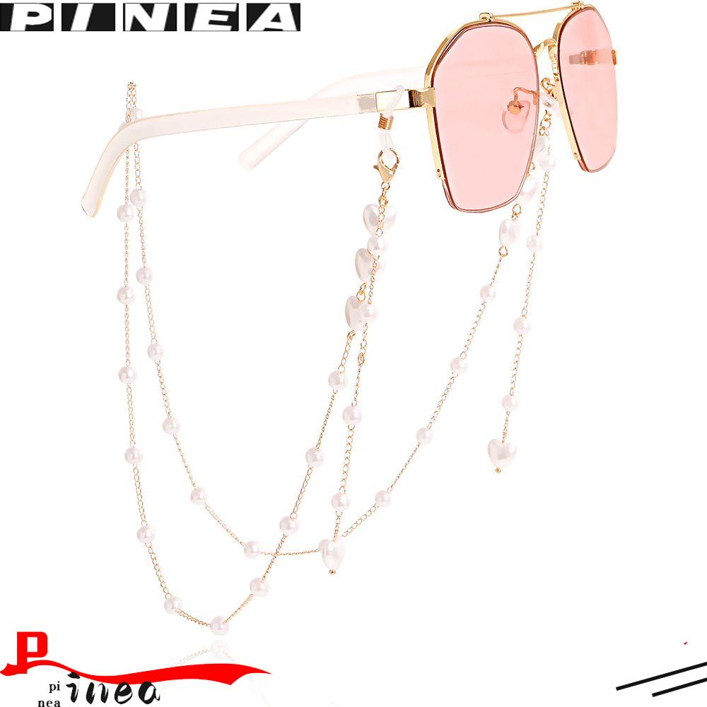 Rantai Kacamata Nanas Mutiara Anti Slip Kacamata Yang Dapat Disesuaikan Sunglasses Face Lanyard Strap