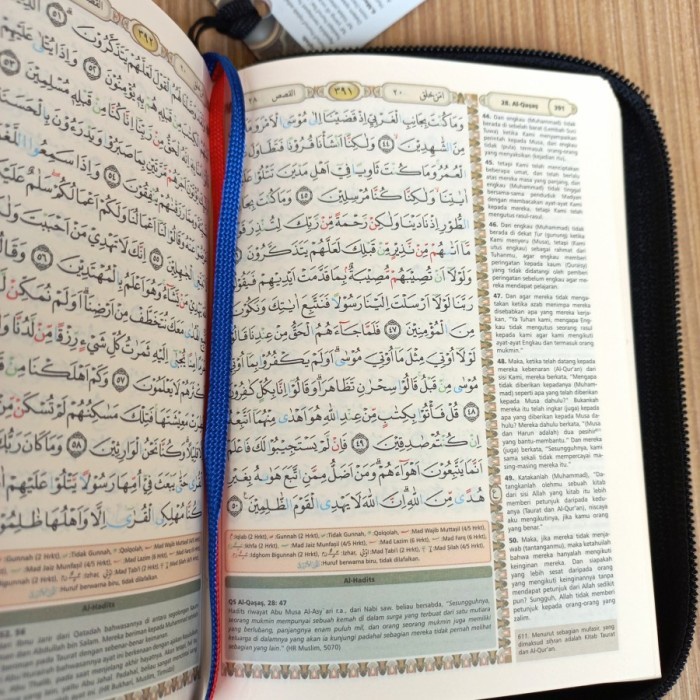Al-Quran Tajwid Bukhara ukuran A6 Jaket Sleting - Syaamil Quran