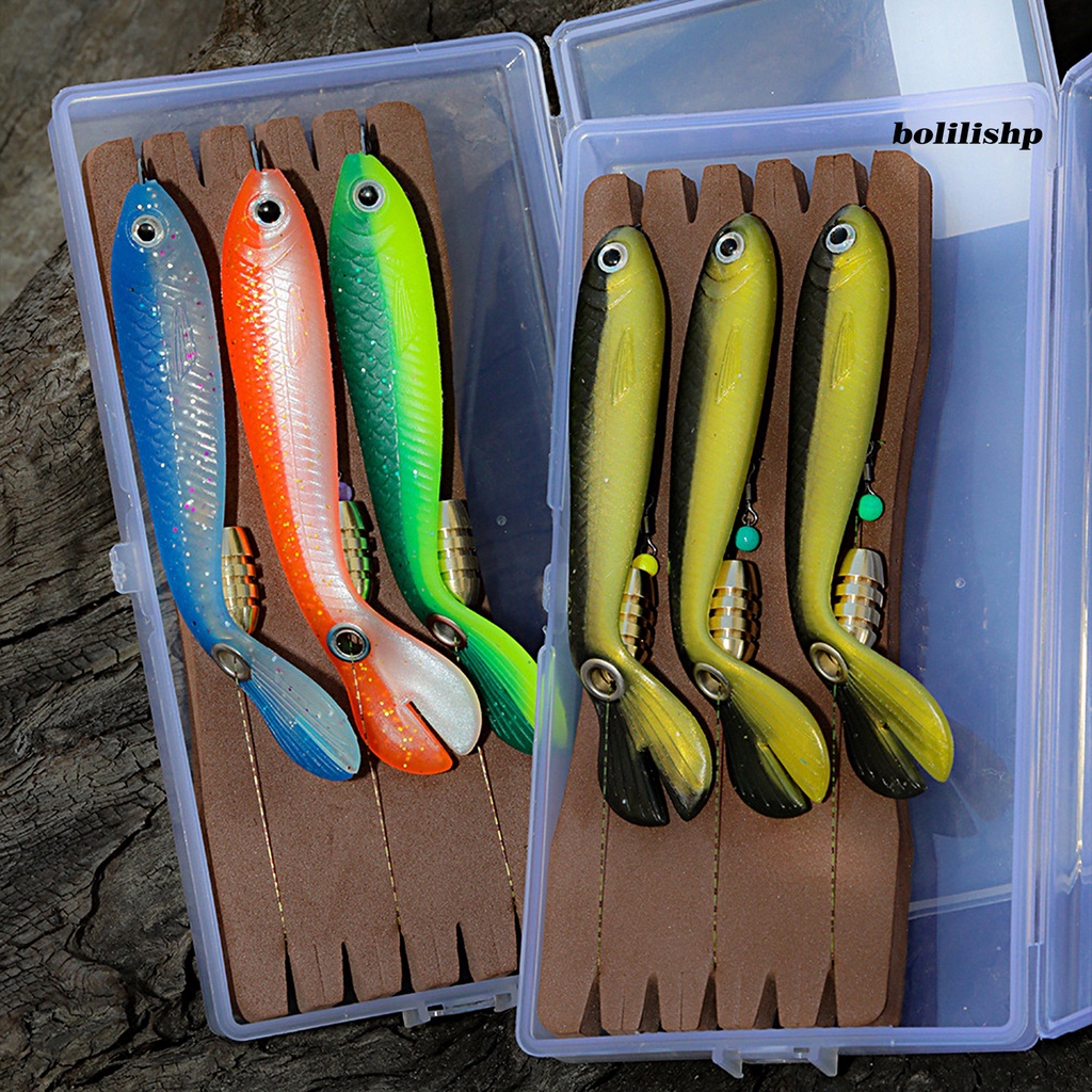 Bo-3pcs/set Pemikat Pancing Fleksibel Pengerjaan Indah Portabel Lembut Loach Fishing Lure Untuk Memancing