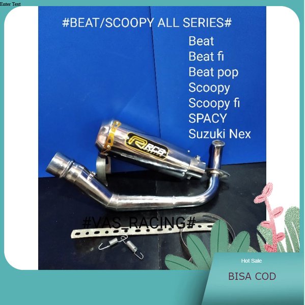 KNALPOT RECING RCB KAPSUL BEAT/SCOOPY ALL SERIES beat.fi.carbu.scopy