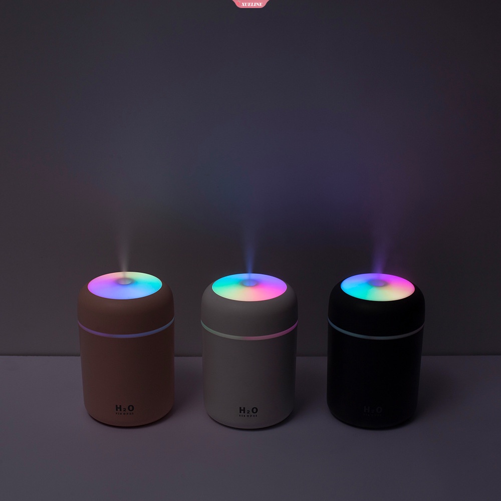 Portable 300ml Humidifier USB Ultrasonic Dazzle Cup Aroma Diffuser Cool Mist Maker Pelembab Udara Purifier Dengan Cahaya Romantis [ZXL]