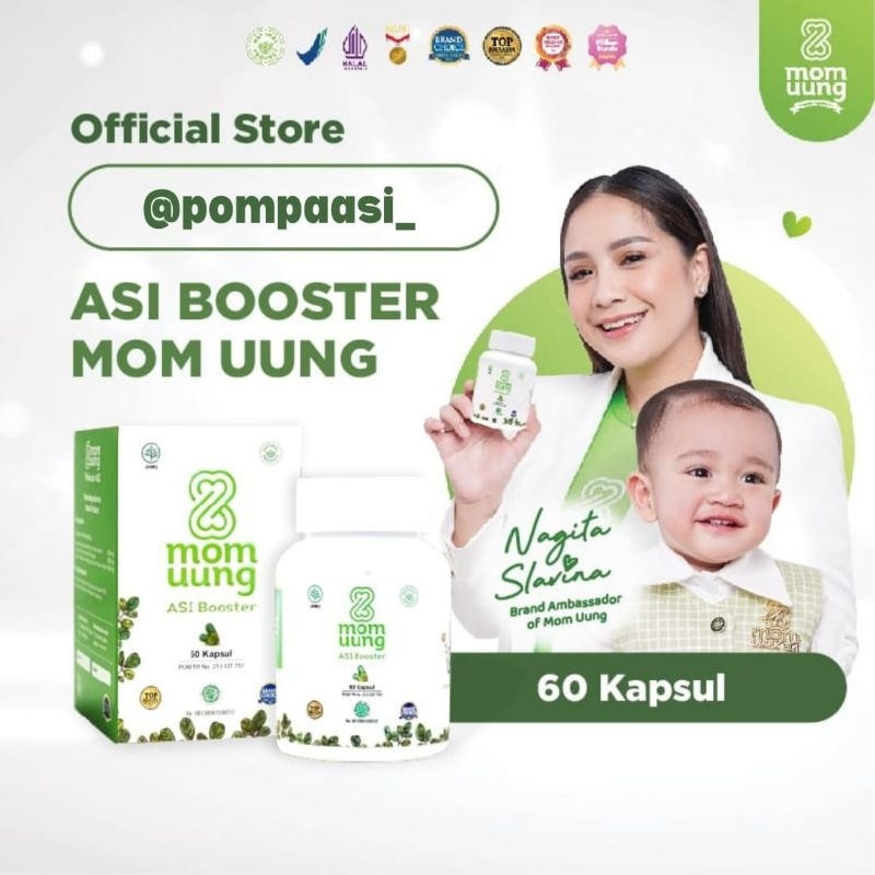 Kelorcap Asi booster Mom Uung 60 Kapsul / Booster ASI / Pelancar ASI / Ibu Menyusui / ASI / ASI ekslusif / Mom UUng