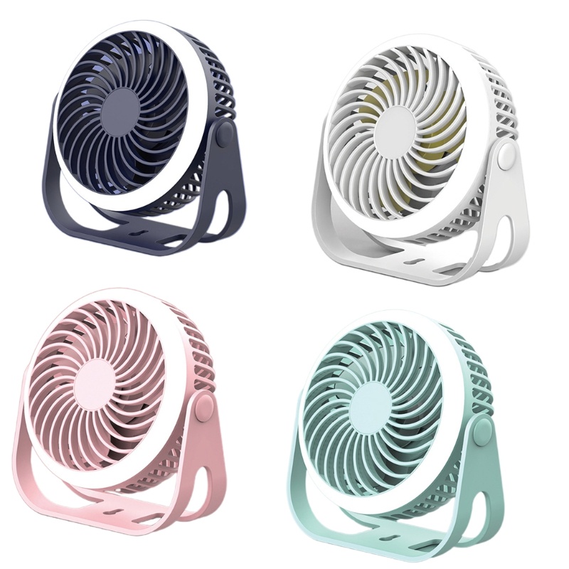 Cre Lampu LED Outdoor Kipas Camping Portable Elektrik USB Charging Mute Mini Fan Portable Ac Gantung Di Dinding