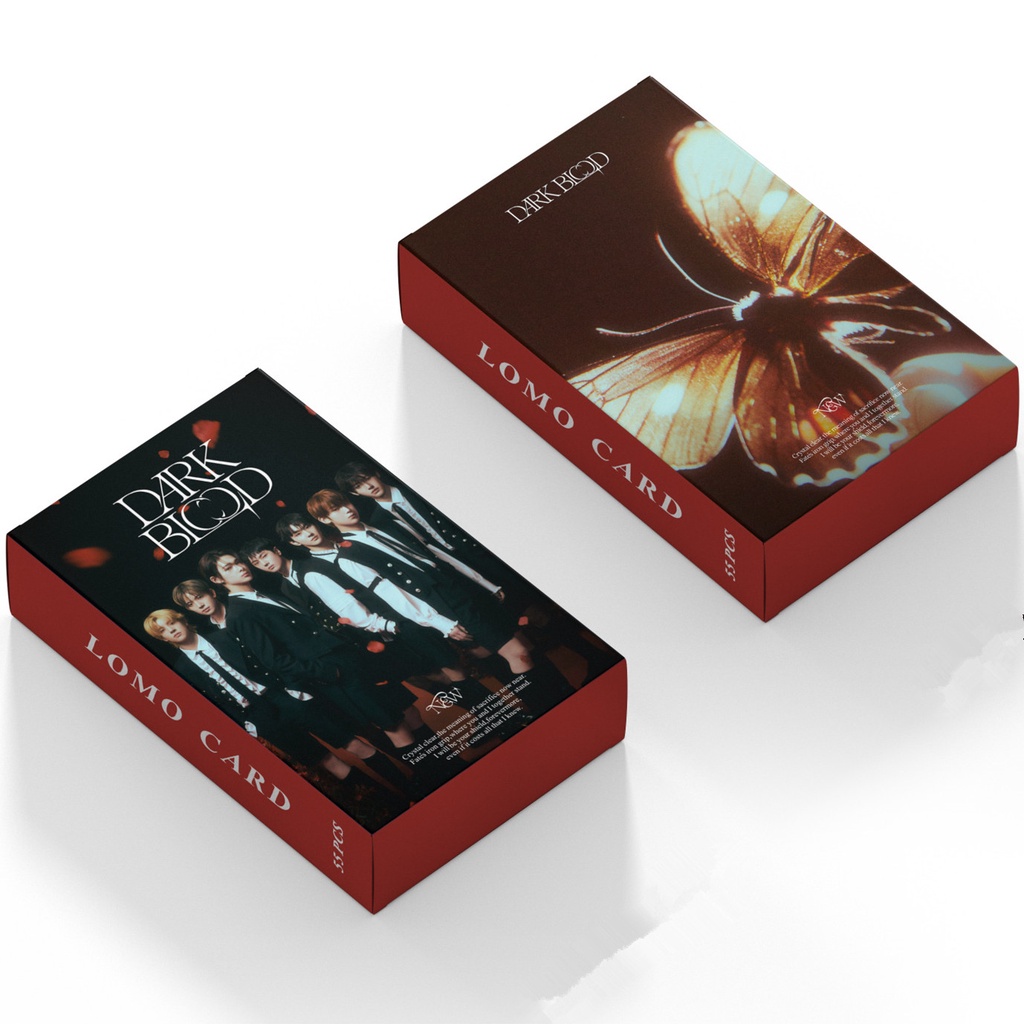 55pcs/box EN-HYPEN Album DARK BLOOD Photocards NEW Ver. Kartu Lomo ENHYPEN Kpop Postcards