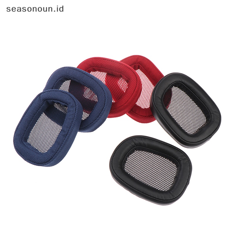 Seasonoun Headset Headphone Earpads Cushions Cover Repair Parts Bantalan Telinga Untuk Logitech G433.