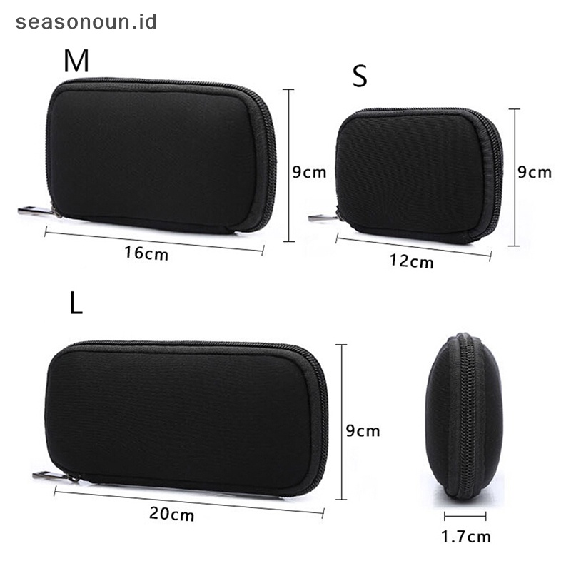 Seasonoun Portable U Disk Holder USB Flash Drives Organizer Case Tas Penyimpanan Pelindung.