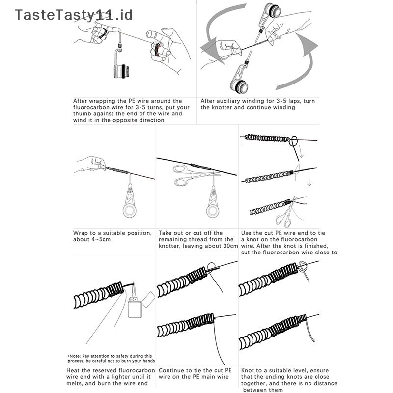Tastetasty Memancing Bobbin Knot Aksesoris Pancing Knotter Alat Pancing Fishing Knot Winder Machine Tackle Barang Untuk Memancing.