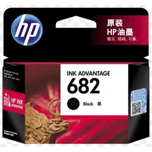 Tinta Printer HP 682 Black HP 682 Colour  / Deskjet 2335 2776 - Black Only