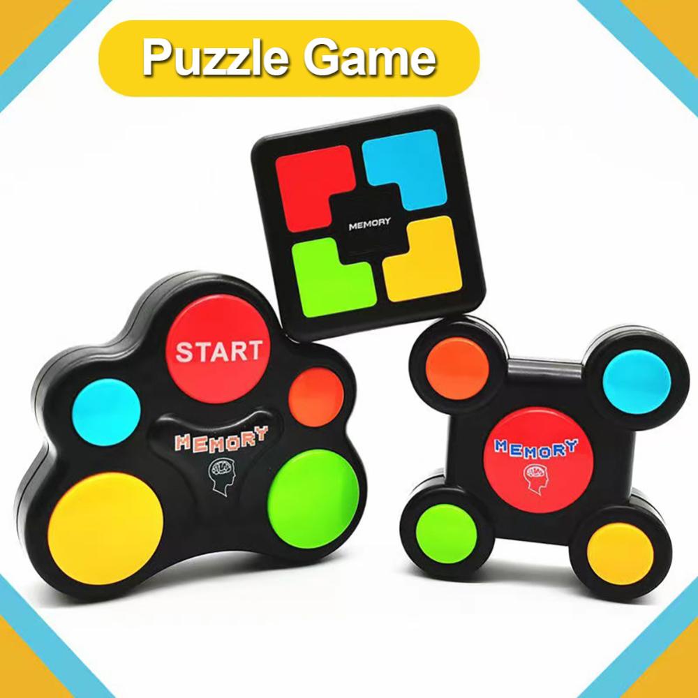 Timekey Kreatif Memory Training Games Konsol Elektronik Memory Latihan Game Mesin Puzzle Anak Permainan Interaktif Montessori Mainan G3H6