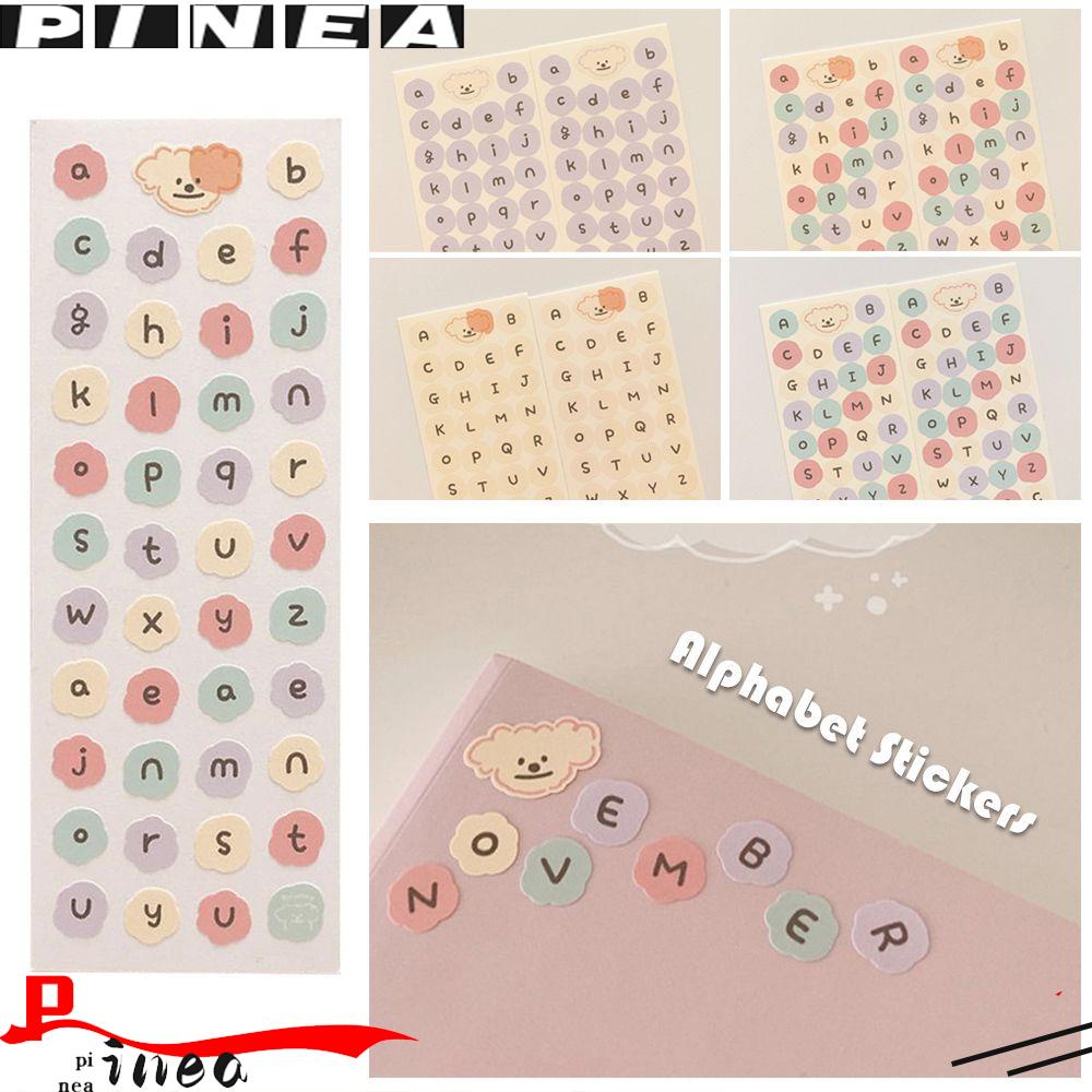 Stiker Alfabet Nanas Coloful Scrapbooking Diary Ablum DIY Self Adhesive