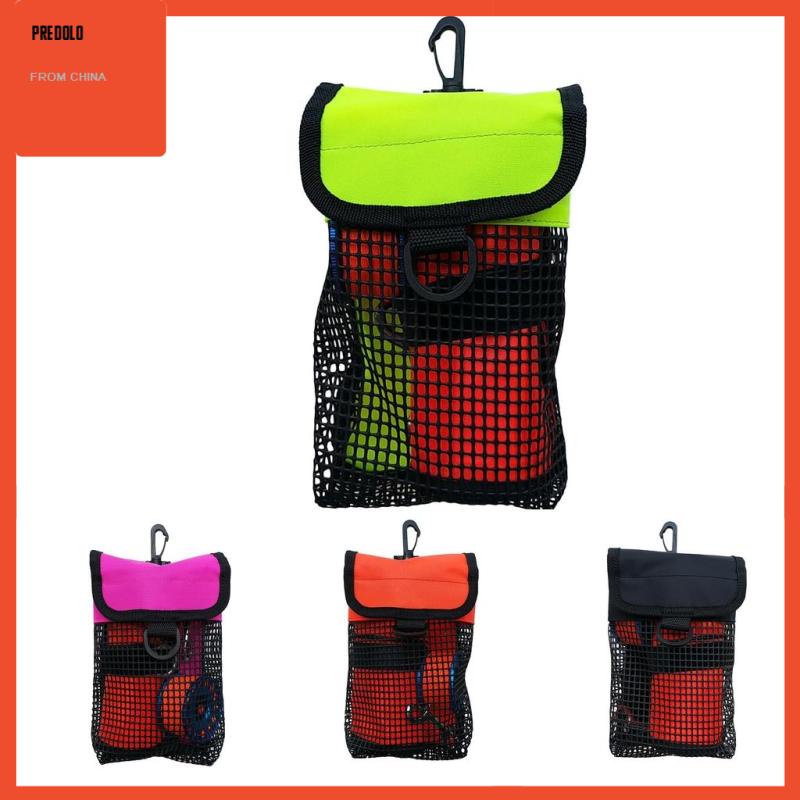 [Predolo] Gulungan Selam Scuba &amp; SMB Pelampung Holder Carry Mesh Bag Rosy