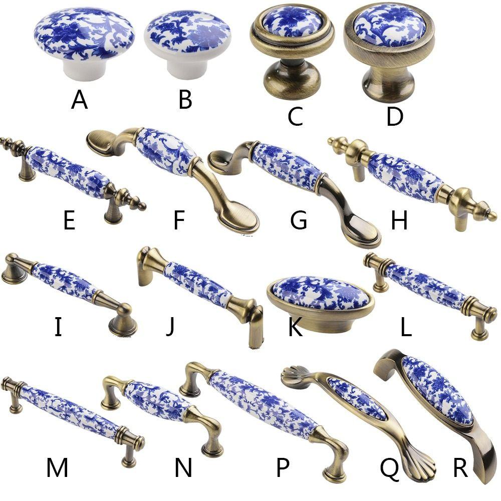 [Elegan] Handle Pintu 76mm/96mm/128mm 1Pcs Knob Laci Furniture Fashion Kreatif Antik