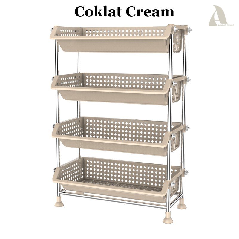 ASKMESTORE RAK JUMBO VALENTINO KERANJANG PLASTIK RAK SALON NAIBA PREMIUM RAK SERBAGUNA RAK JAJANAN