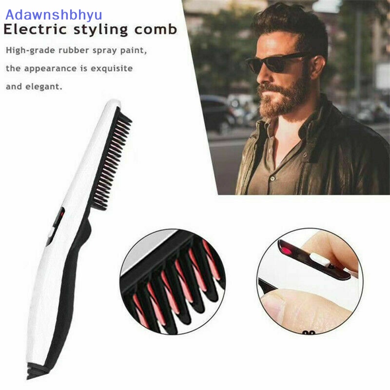 Adhyu Sisir Pelurus Jenggot Quick Heated Brush Styler Untuk Mens Pro Hair Electric  Id