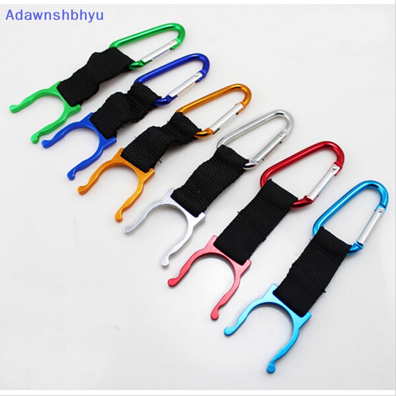 Adhyu 2pcs Carabiner Botol Air Gesper Pengait Holder Klip Camping Hiking Traveling ID