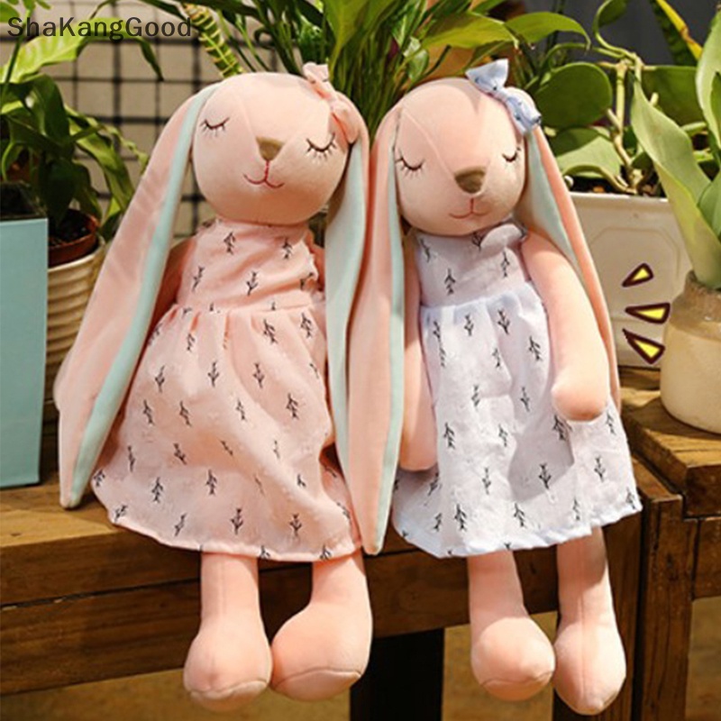 Selip Lucu Kartun Telinga Panjang Boneka Kelinci Rabbit Sleeping Mate Boneka Mainan Mewah SKK