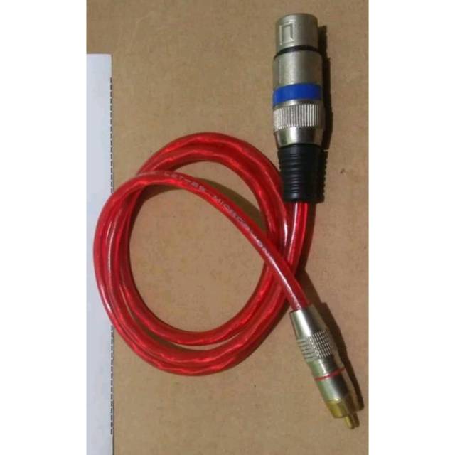 JEK CANON XLR MALE TO RCA