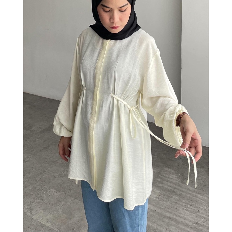𝐏𝐆𝐌𝐓 • DIANA TOP BLOUSE KEMEJA WANITA BAHAN POLO LINEN PREMIUM QUALITY DIANE