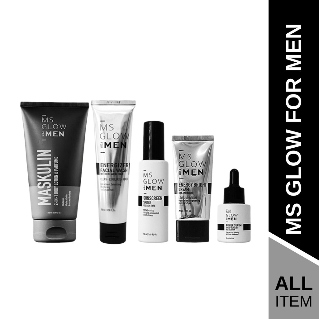 ms glow for men, skincare pria