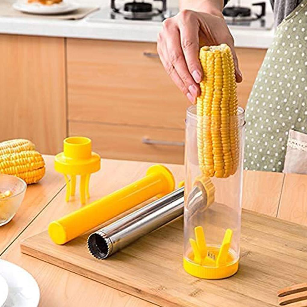 Corn Round Stainless Alat Serut Sayur Corn Kernel Stripper Remover Gadget Dapur Rumah