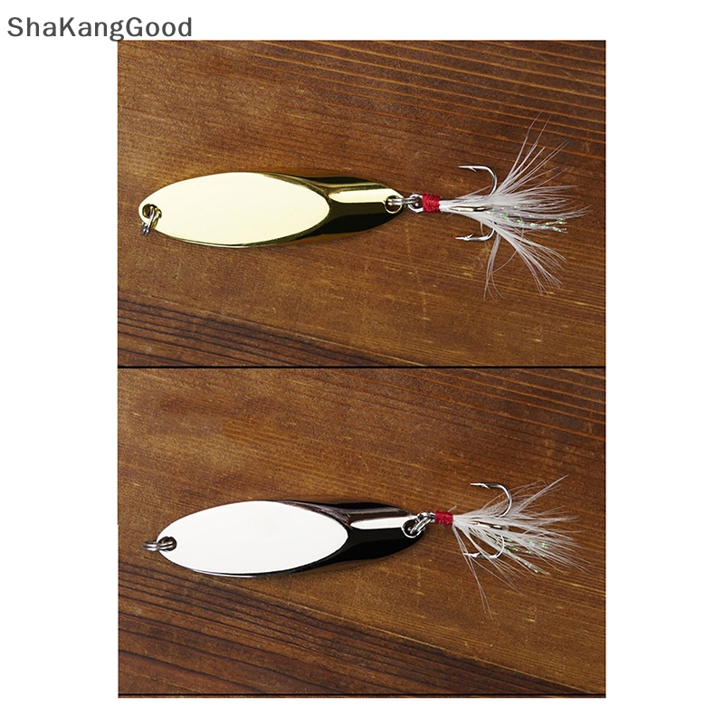 Skid 1PCS Metal Spinner Spoon Trout Fishing Lure Umpan Keras Sequin Noise Paillette Umpan Buatan Sequin Kecil Keras Spinner SKK