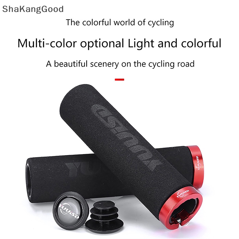 Skid Cycling Grips Bicycle Grips MTB Silikon Spons Stang Grips Sepeda Grips Sepeda Gunung Stang Sepeda Ultraight SKK