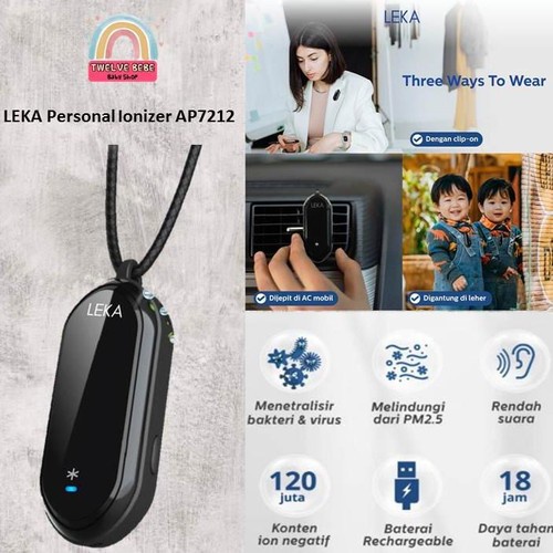 LEKA AP7212 Mini Ionizer (Kalung Air Purifier)