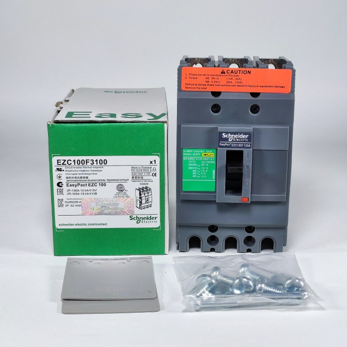 MCCB/BREAKER EZC100F 3P 10kA 60A 75A 80A 100A