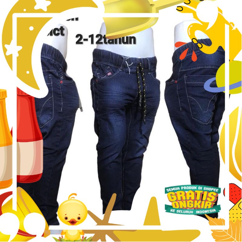 2-12 tahun celana jeans import premium anak laki laki/ Lucu kado Ultah