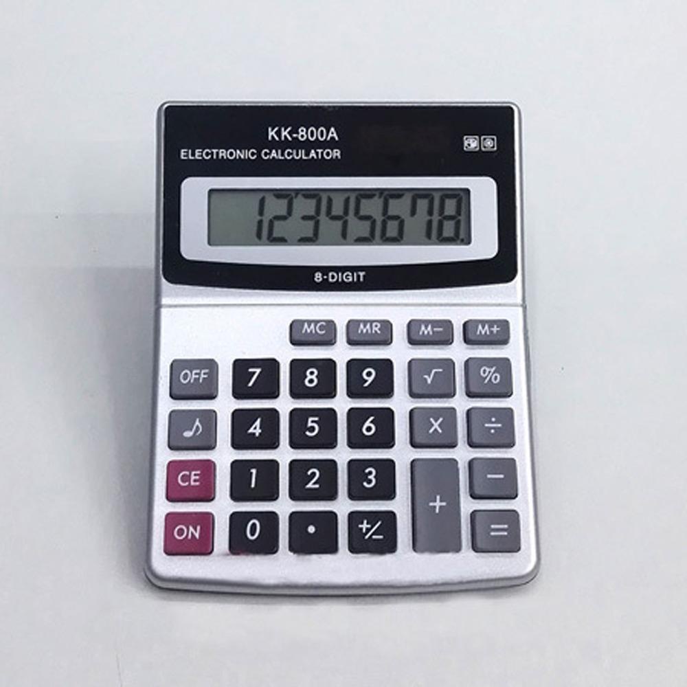 Mxbeauty Calculadora Font Besar Untuk Keperluan Penyejukan Ukuran Kecil Perlengkapan Kantor KK-800A 8digit Display Hitung