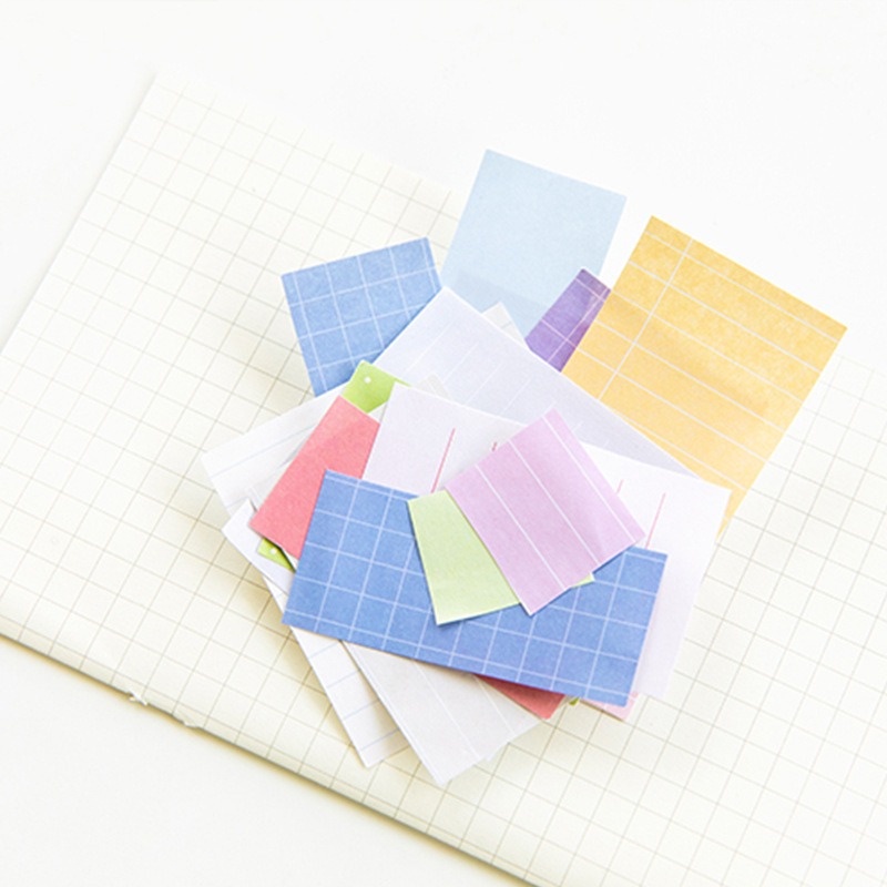 [Gongjin] 90 Lembar COLOR PALETTE Sticky Note / Memo Pembatas Buku Catatan Memopad Warna Lucu Estetik Aesthetic Anotasi