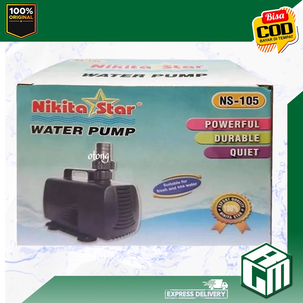 NIKITA STAR NS105 NS 105 NS-105 Pompa Air Celup Pompa Kolam Aquarium