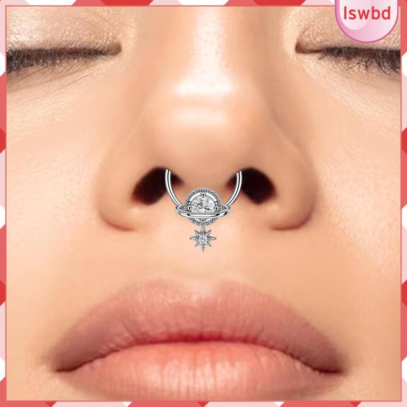 [lswbd] Cincin Hidung, Sekrup Hidung, Nostril, Berengsel, Berbentuk Bintang,, Cincin Bibir, Nose Stud Stainless Steel Nose rings Wanita Cewek Pria