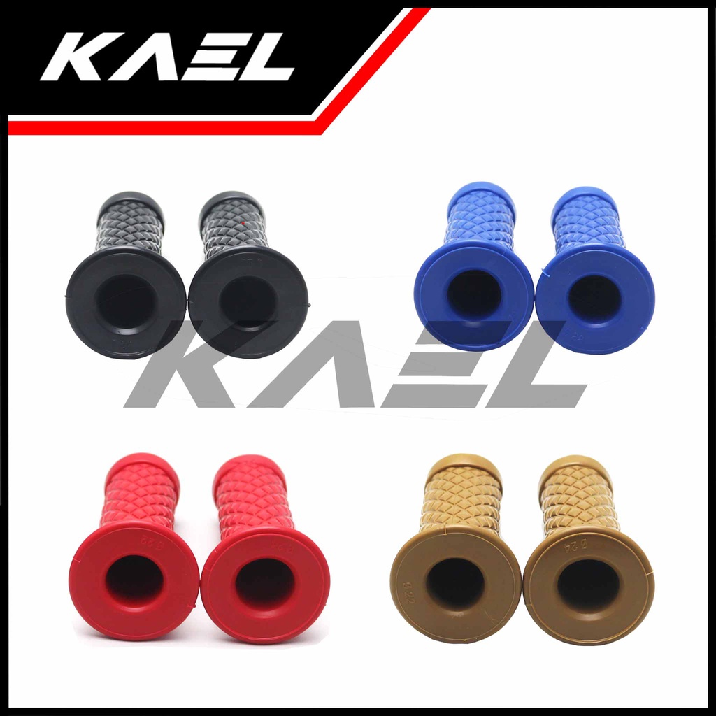 Handgrip Variasi Model Wajik Universal Beat FI eSP Street Sporty Pop/Vario/Grand/Spacy/Supra X 125 Fit New/Revo Absolute/Blade Hitam Merah Biru Coklat Handle Hand Grip Fat Pad Assy Handfat Handpad