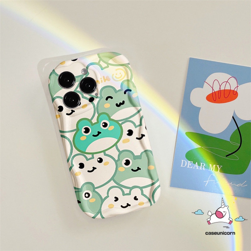 Untuk Realme C53 C55 C35 C31 C25 5 5i 7i 5s 6i 9i C12 C33 C21Y C11 C25s C30 C15 C25Y C21 C17 C3 C20 C3 C1 3D Wavy Curved Edge Catoon Kodok Layar Penuh Lucu Winnie The Pooh Lembut Sarung